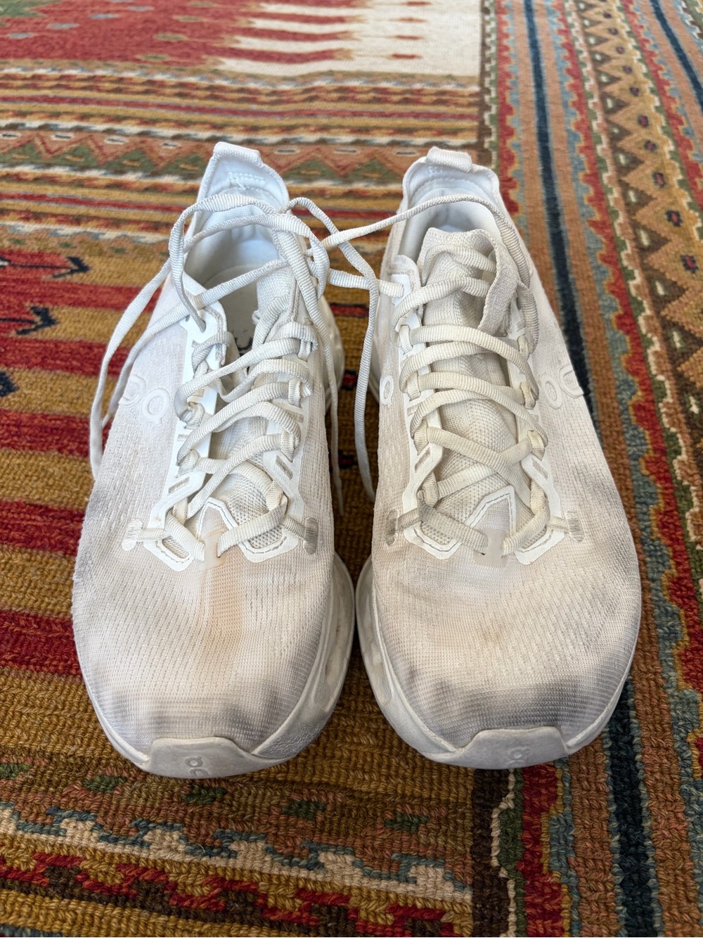 Men's White Athletic Running Shoes - Lightweight Comfort